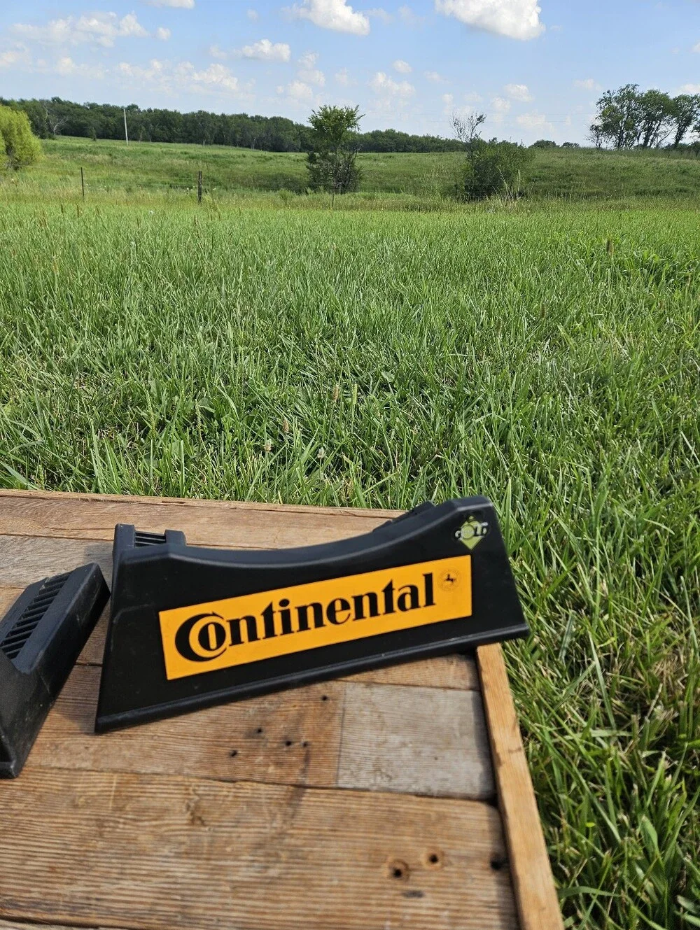 Continental Tire Store Display Stand Plastic Advertisement Sign 2-pc Rack